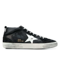 schwarze Leder niedrige Sneakers von Golden Goose Deluxe Brand