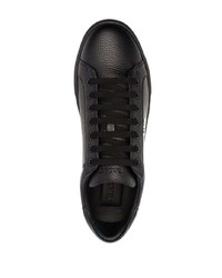 schwarze Leder niedrige Sneakers von Bally