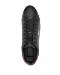 schwarze Leder niedrige Sneakers von Bally