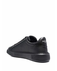 schwarze Leder niedrige Sneakers von Bally