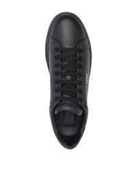 schwarze Leder niedrige Sneakers von Bally