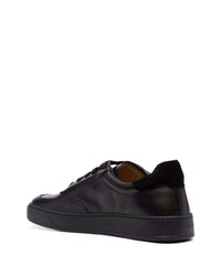 schwarze Leder niedrige Sneakers von Henderson Baracco