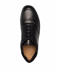 schwarze Leder niedrige Sneakers von Henderson Baracco