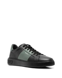 schwarze Leder niedrige Sneakers von Bally