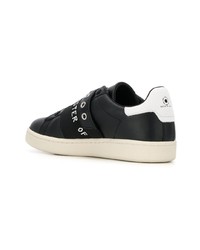 schwarze Leder niedrige Sneakers von MOA - Master of Arts