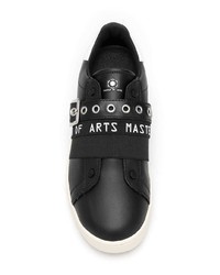 schwarze Leder niedrige Sneakers von MOA - Master of Arts