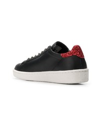 schwarze Leder niedrige Sneakers von MOA - Master of Arts