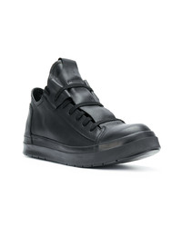 schwarze Leder niedrige Sneakers von Ca By Cinzia Araia