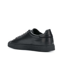 schwarze Leder niedrige Sneakers von D.A.T.E