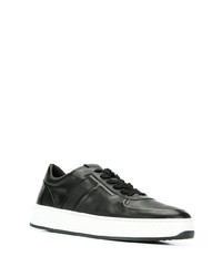 schwarze Leder niedrige Sneakers von Tod's