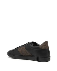 schwarze Leder niedrige Sneakers von Bally