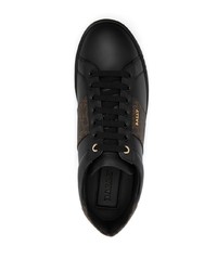 schwarze Leder niedrige Sneakers von Bally