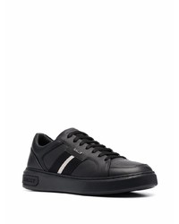 schwarze Leder niedrige Sneakers von Bally