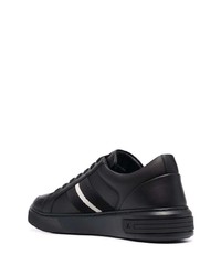 schwarze Leder niedrige Sneakers von Bally