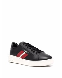 schwarze Leder niedrige Sneakers von Bally