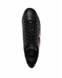 schwarze Leder niedrige Sneakers von Bally