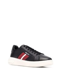 schwarze Leder niedrige Sneakers von Bally