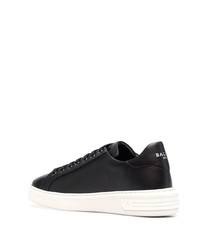 schwarze Leder niedrige Sneakers von Bally