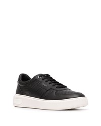 schwarze Leder niedrige Sneakers von Bally