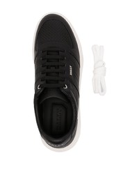 schwarze Leder niedrige Sneakers von Bally