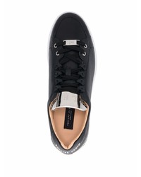 schwarze Leder niedrige Sneakers von Philipp Plein