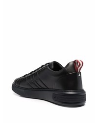 schwarze Leder niedrige Sneakers von Bally