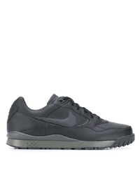 schwarze Leder niedrige Sneakers von Nike