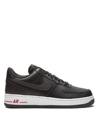 schwarze Leder niedrige Sneakers von Nike