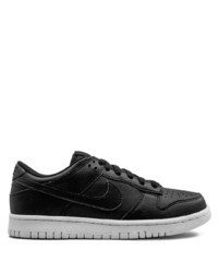 schwarze Leder niedrige Sneakers von Nike