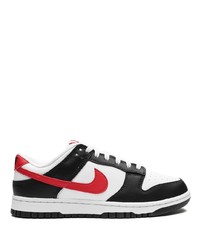 schwarze Leder niedrige Sneakers von Nike