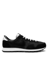 schwarze Leder niedrige Sneakers von Nike