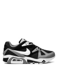 schwarze Leder niedrige Sneakers von Nike