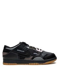 schwarze Leder niedrige Sneakers von Nike