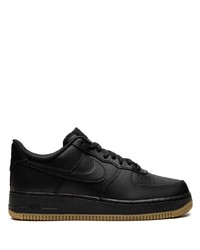 schwarze Leder niedrige Sneakers von Nike