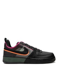 schwarze Leder niedrige Sneakers von Nike