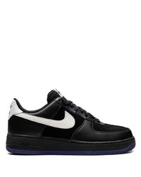 schwarze Leder niedrige Sneakers von Nike