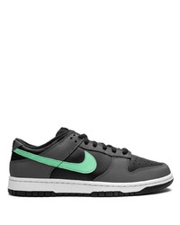 schwarze Leder niedrige Sneakers von Nike