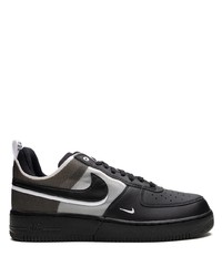 schwarze Leder niedrige Sneakers von Nike