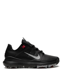 schwarze Leder niedrige Sneakers von Nike