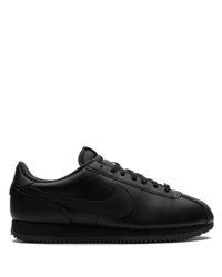 schwarze Leder niedrige Sneakers von Nike