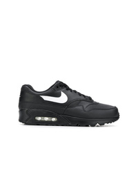 schwarze Leder niedrige Sneakers von Nike