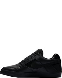 schwarze Leder niedrige Sneakers von Nike SB