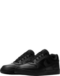 schwarze Leder niedrige Sneakers von Nike SB