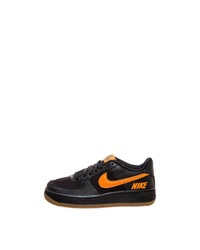 schwarze Leder niedrige Sneakers von Nike Sportswear