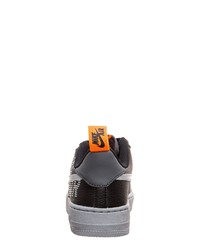 schwarze Leder niedrige Sneakers von Nike Sportswear