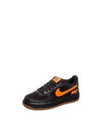 schwarze Leder niedrige Sneakers von Nike Sportswear