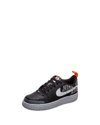 schwarze Leder niedrige Sneakers von Nike Sportswear