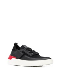 schwarze Leder niedrige Sneakers von Tod's