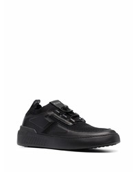 schwarze Leder niedrige Sneakers von Tod's