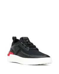 schwarze Leder niedrige Sneakers von Tod's